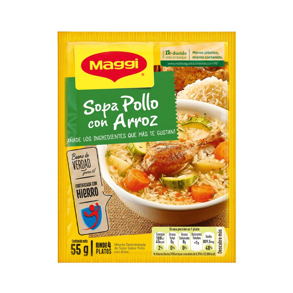 SOPA POLLO CON ARROZ 57 GR MAGGI