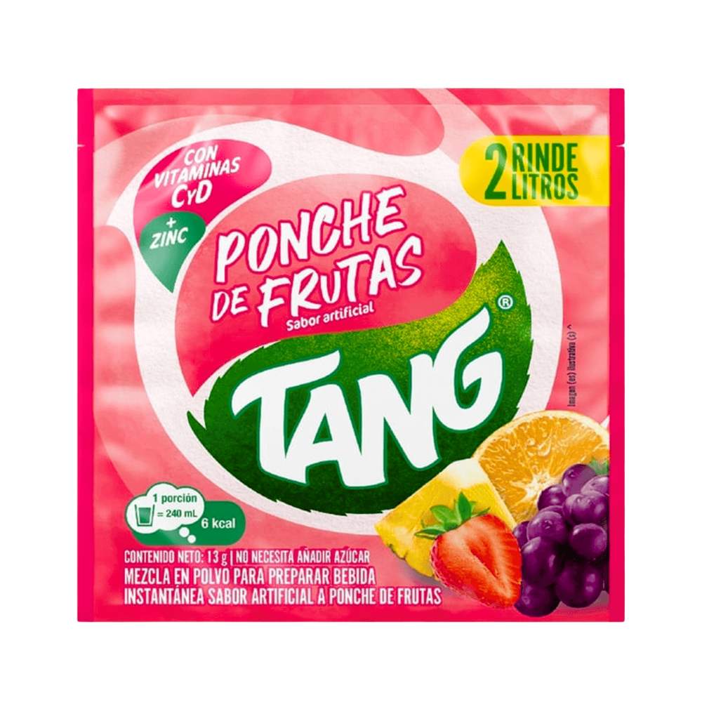 BEBIDA INSTANTANEA PONCHE DE FRUTAS 13 GR TANG