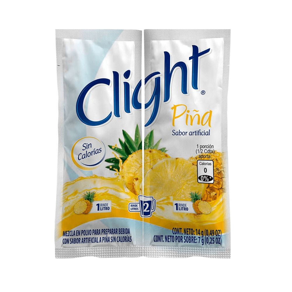 BEBIDA EN POLVO DE PINA 14 GR CLIGHT LIGHT