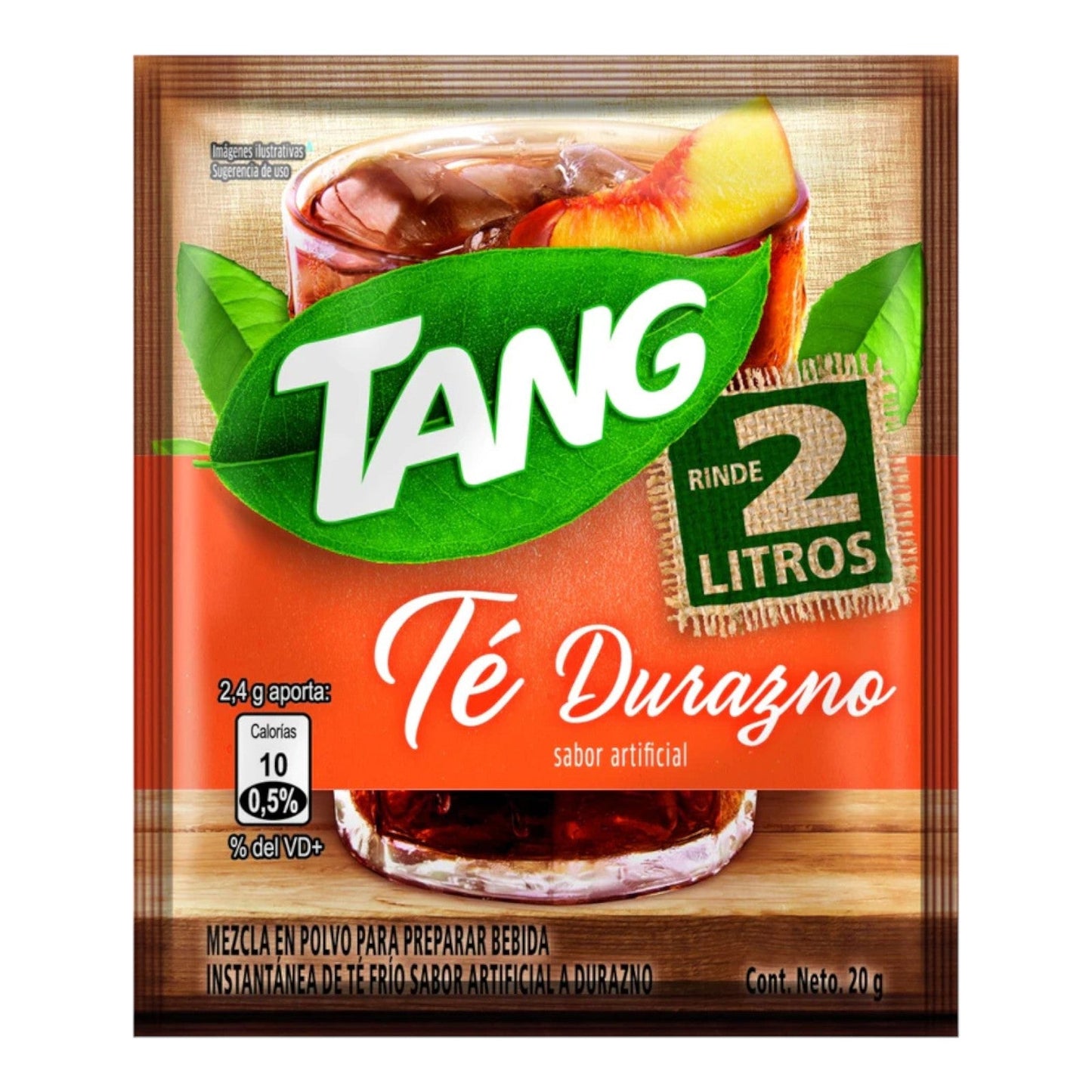 BEBIDA INSTANTANEA EN POLVO SABOR TE DURAZNO 13 GR TANG