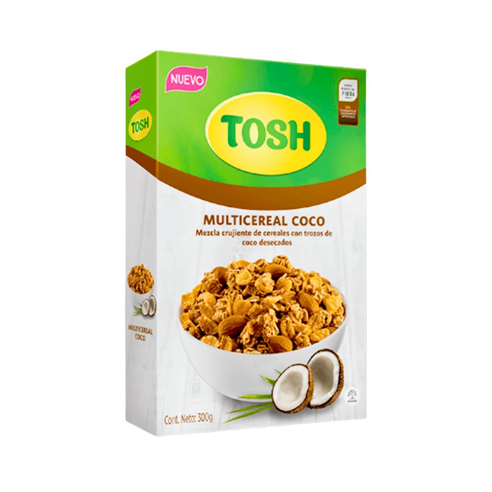 MULTICEREAL COCO 300GR TOSH