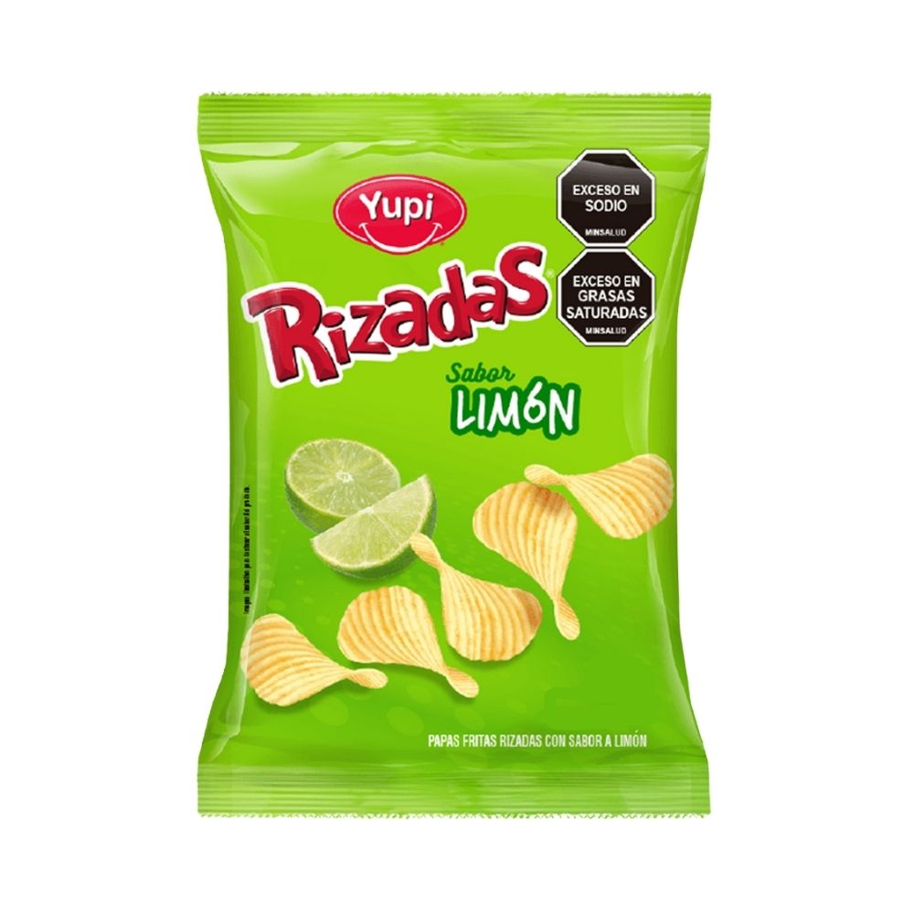 YUPI RIZADAS LIMON 28 GR YUPI