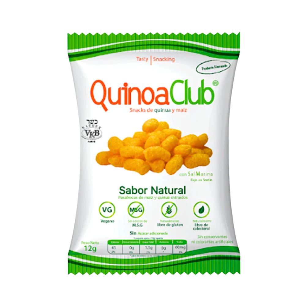 SNACK NATURAL 12GR QUINOA CLUB