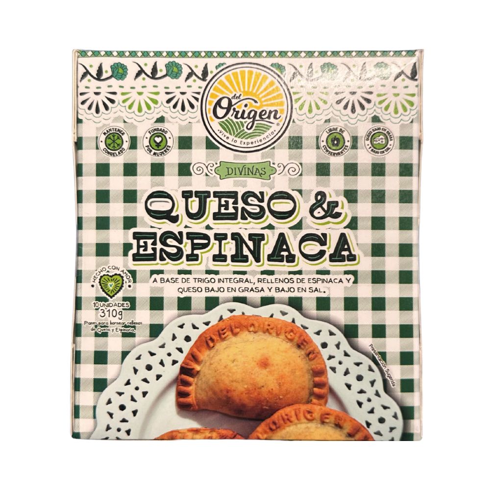 EMPANADAS DE QUESO Y ESPINACA 310 GR DEL ORIGEN