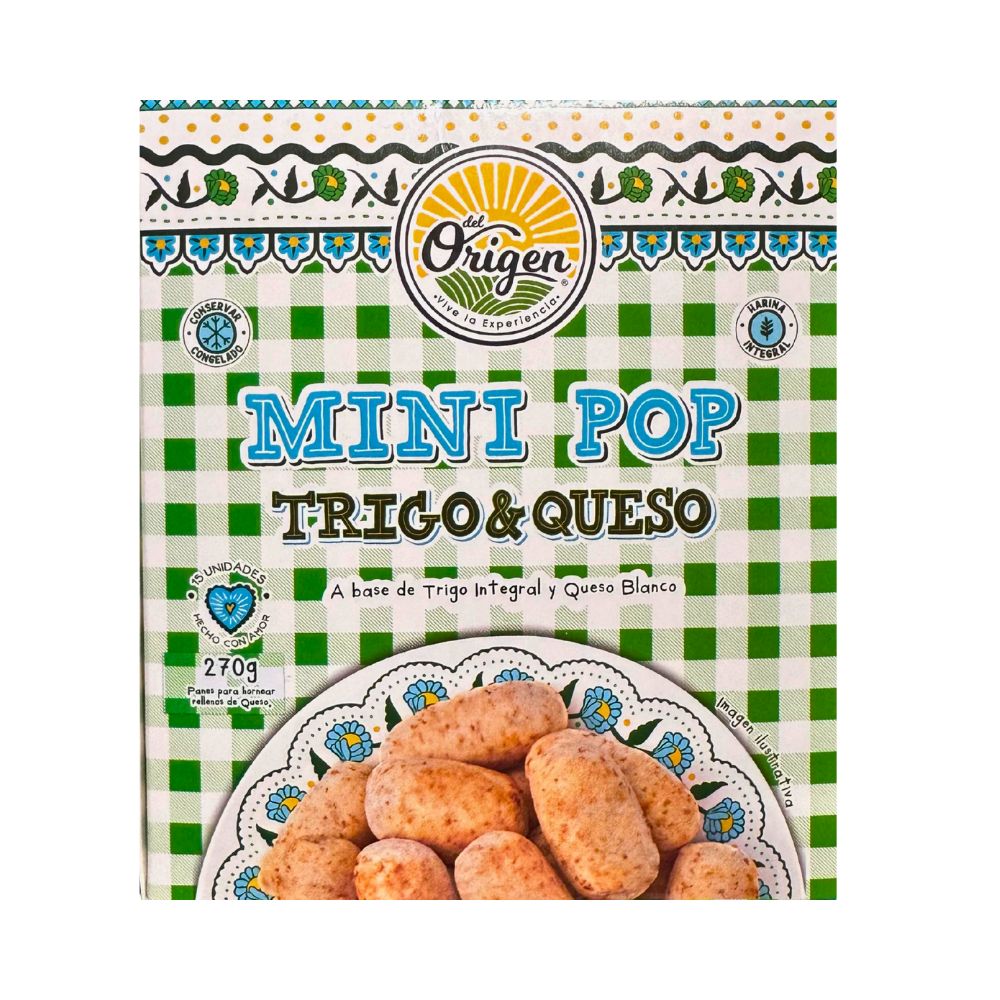 MINI POP TRIGO Y QUESO 270 GR DEL ORIGEN