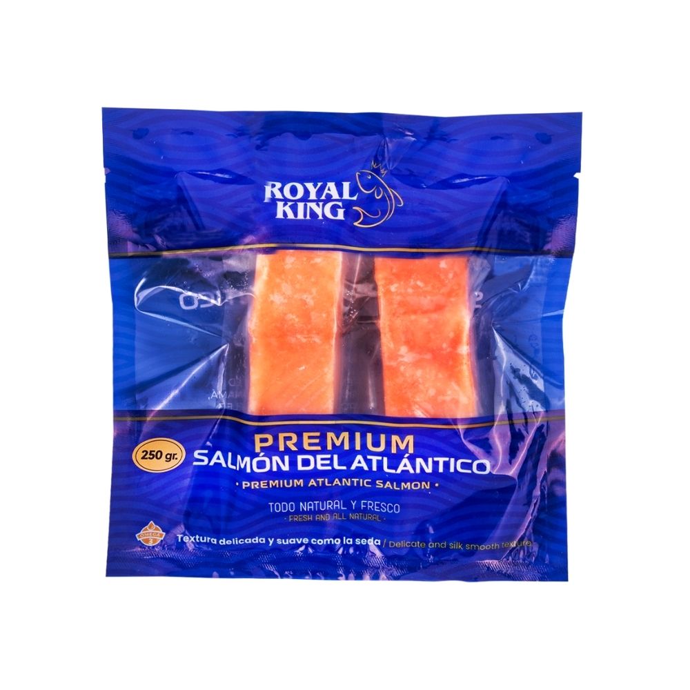 Salmón premium Royal King 300g, recibe a domicilio en Boquete y David. Listo para entrega .