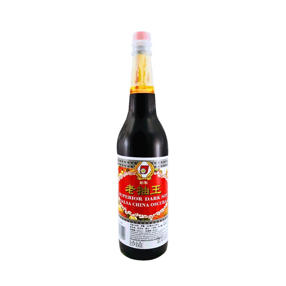 SALSA DE SOYA OSCURA 750 ML NUEVO HUNG SHENG.