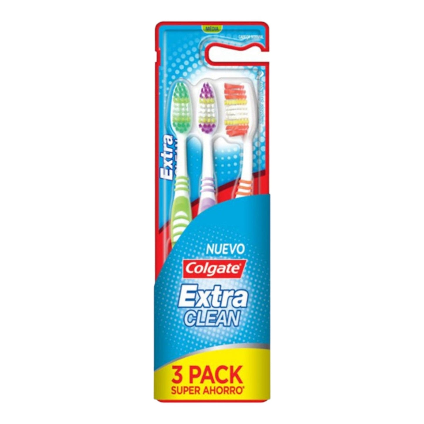 CEPILLO DENTAL EXTRA CLEAN MULTINIVEL MEDIO 3PACK COLGATE