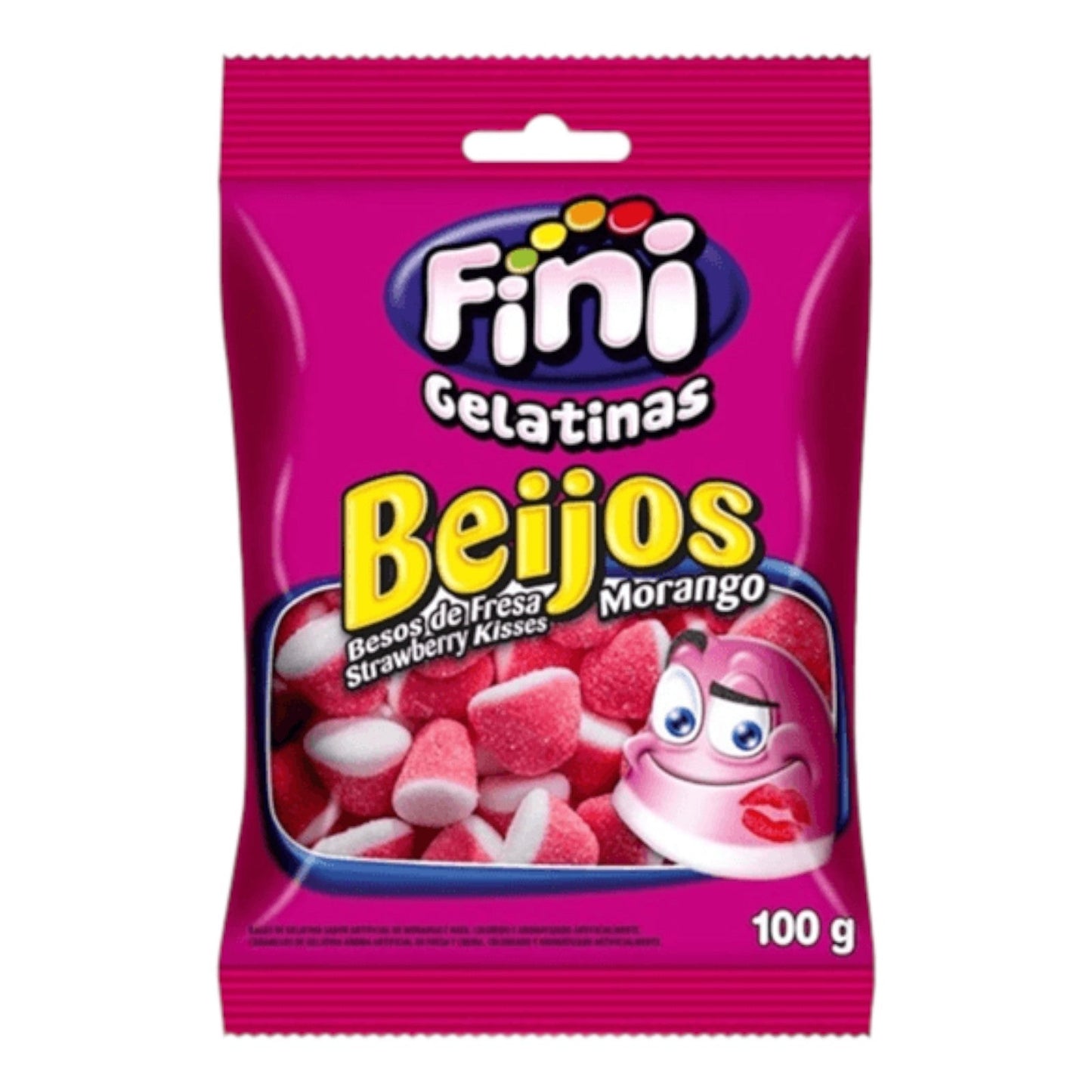 GOMITAS BEIJOS MORANGO 100GR FINI