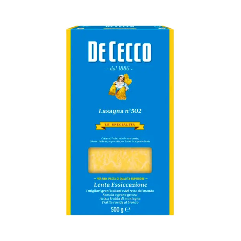 LASAGNA #502 500GR DE CECCO