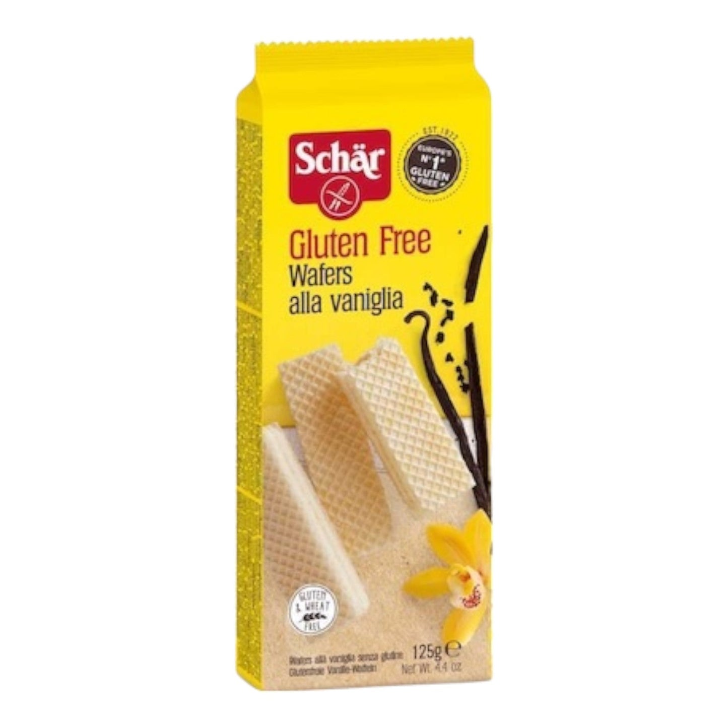 GALLETA WAFER VAINILLA GLUTEN FREE 125 GR SCHAR