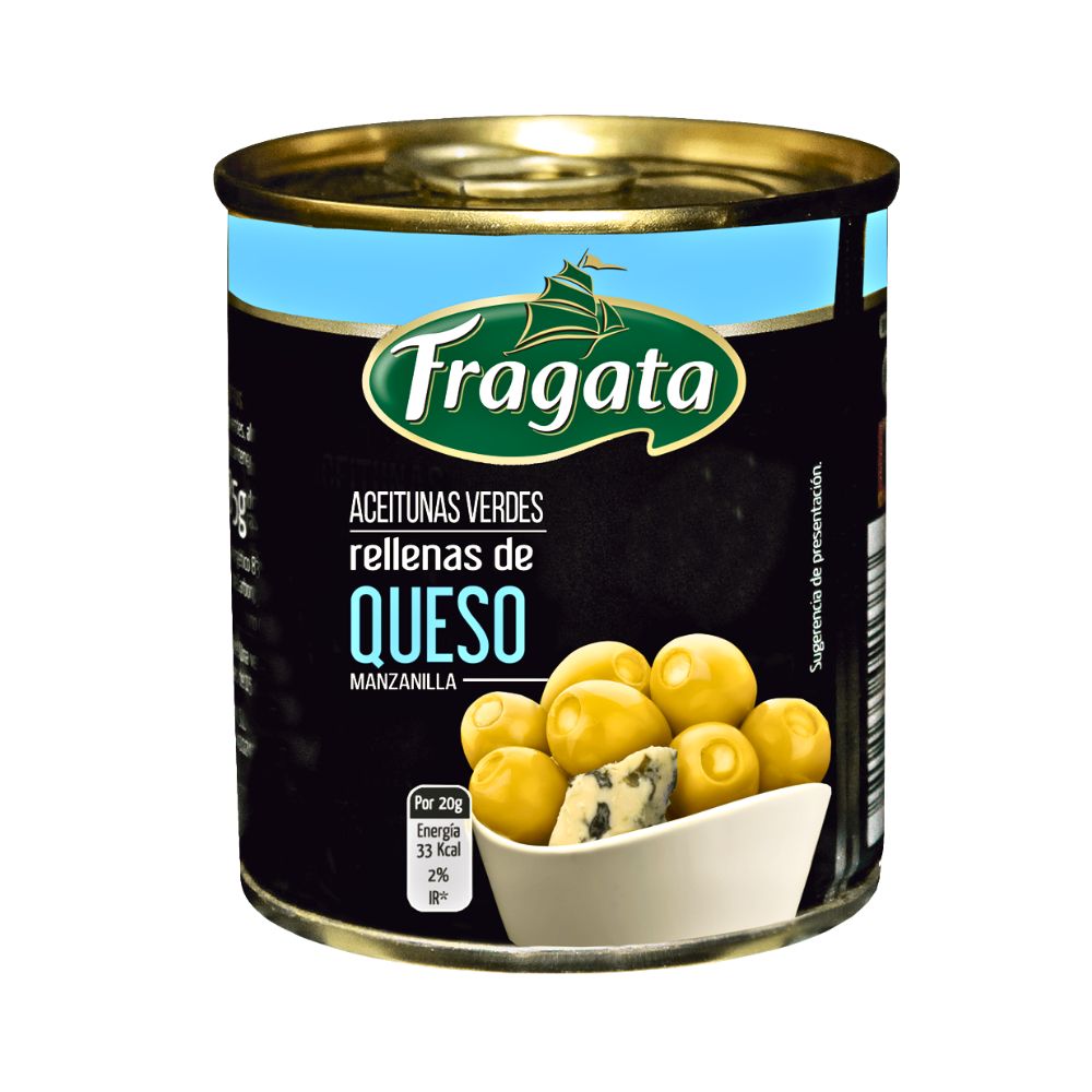 ACEITUNA MANZANILLA CON QUESO 3 OZ FRAGATA