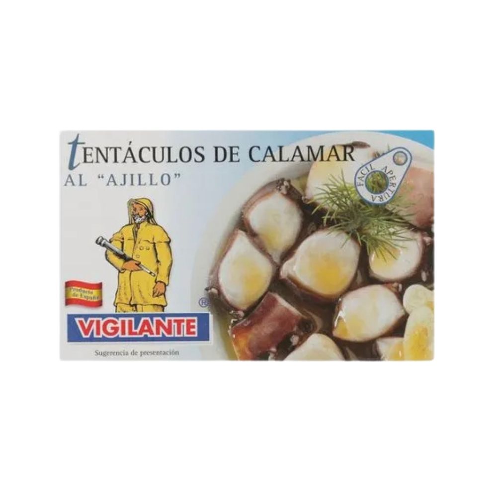 TENTACULOS DE CALAMAR AL AJILLO 115 GR VIGILANTE
