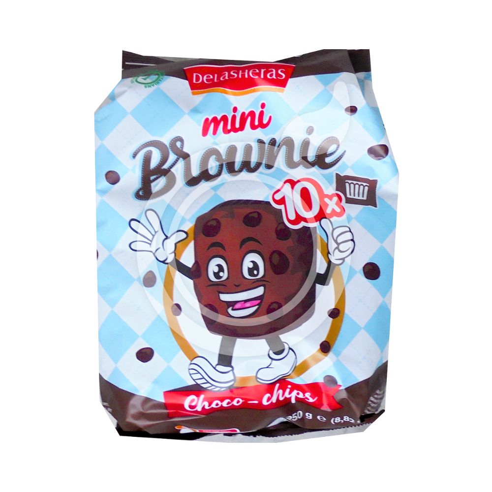 MINI BROWNIE CHOCO CHIPS 250 GR - DE LAS HERAS
