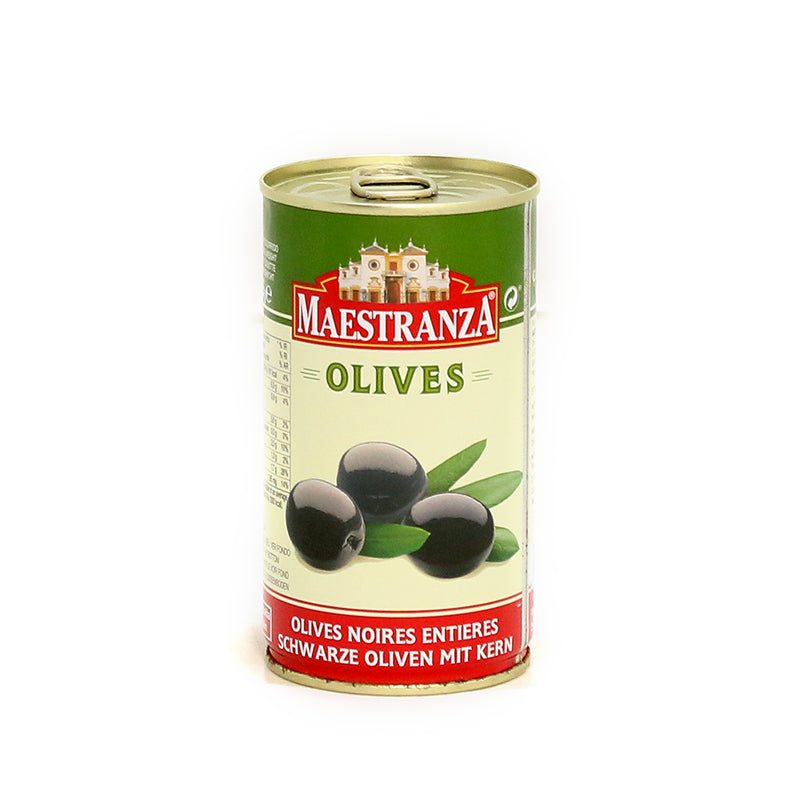 ACEITUNAS NEGRAS CON HUESO 350 GR MAESTRANZA