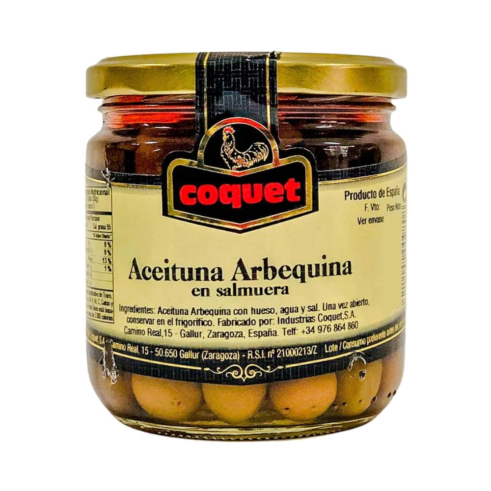 ACEITUNA ARBEQUINA 290GR COQUET