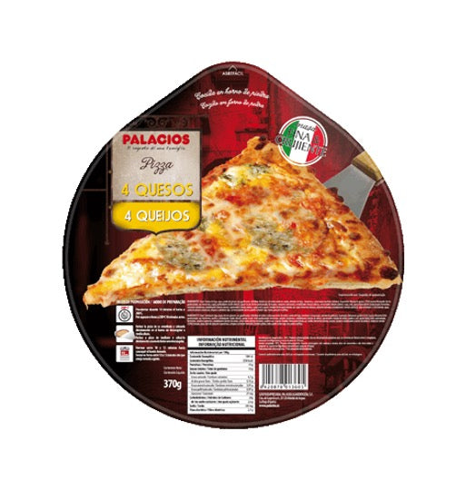 PIZZA 4 QUESO 370 GR PALACIOS PIZZA