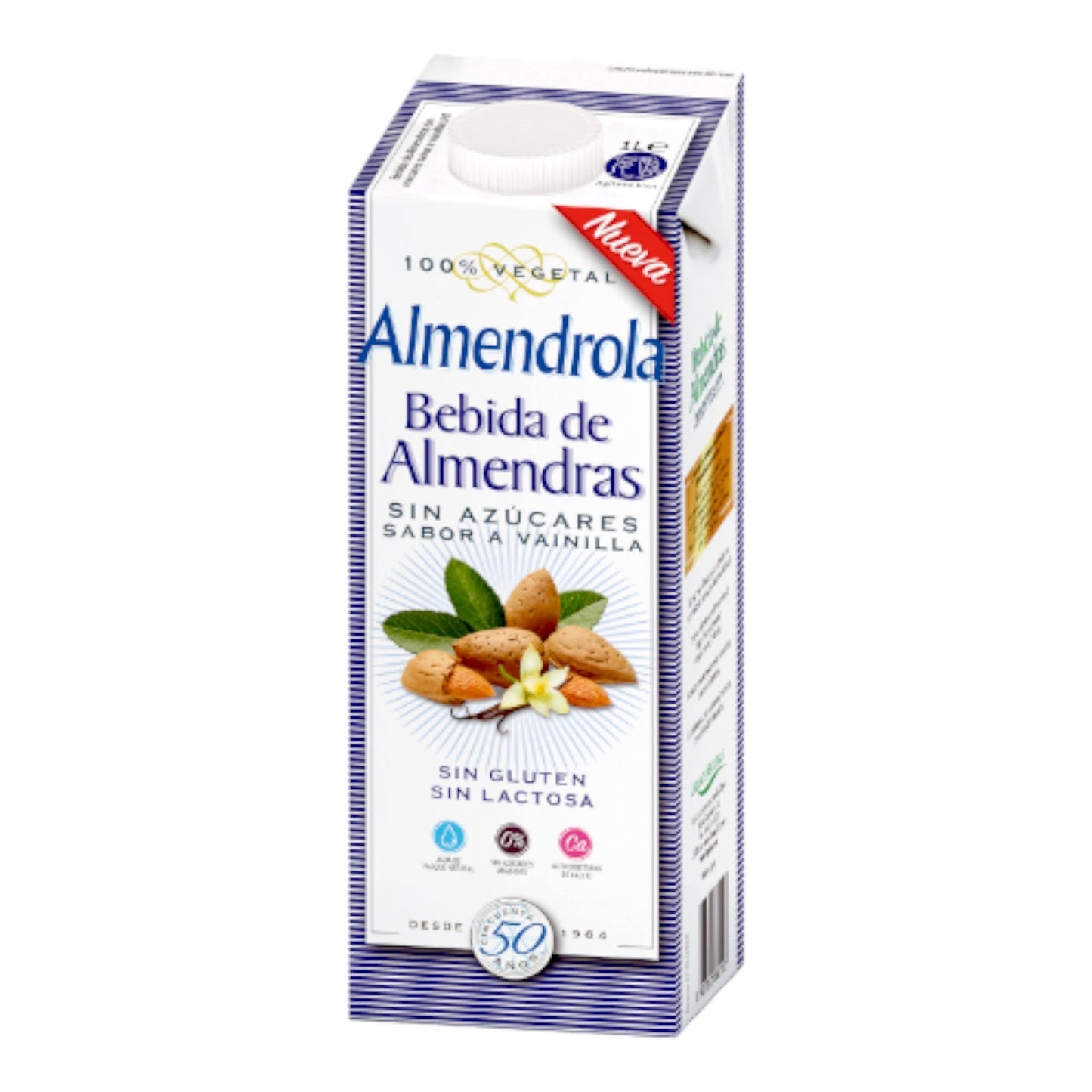 BEBIDA DE ALMENDRA SIN AZUCAR VAINILLA 1 ALMENDROLA