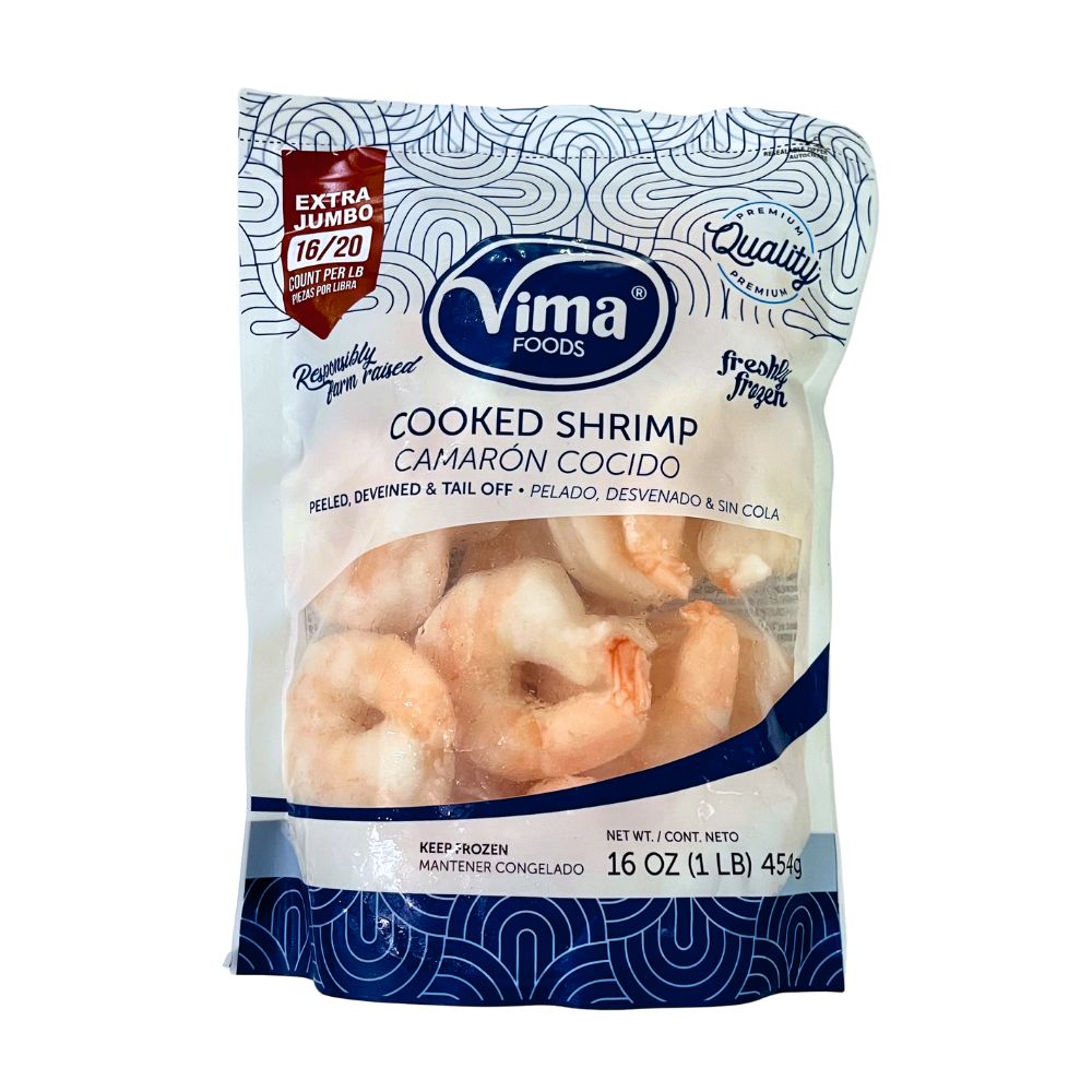 CAMARON PRECOCIDO EXTRA JUMBO 454 GR VIMA FOODS
