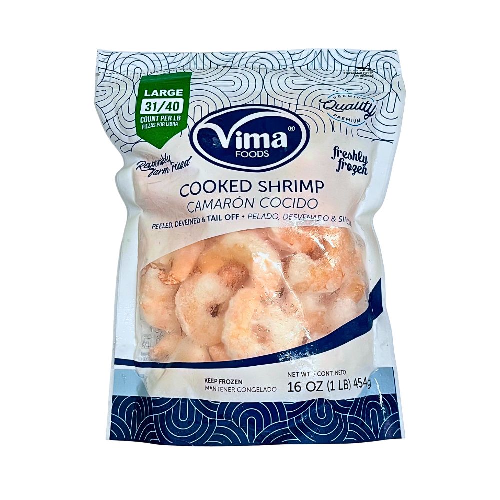 CAMARON PRECOCIDO LARGE 454 GR VIMA FOODS