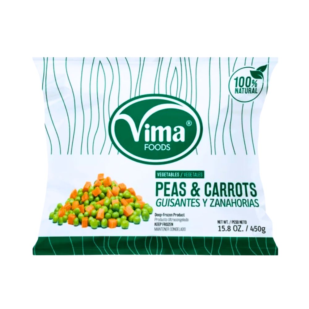 GUISANTE Y ZANAHORIA 450 GR VIMA FOODS