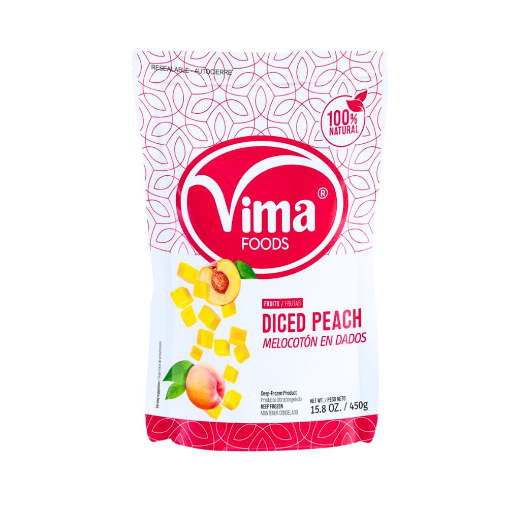 MELOCOTON EN DADOS 450 GR VIMA FOODS