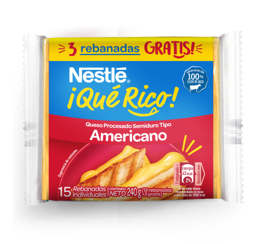 QUESO AMERICANO 240 GR NESTLE