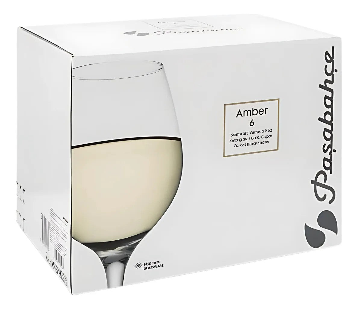 SET DE COPAS DE VIDRIO AMBER 6PZS 295CC PASABAHCE