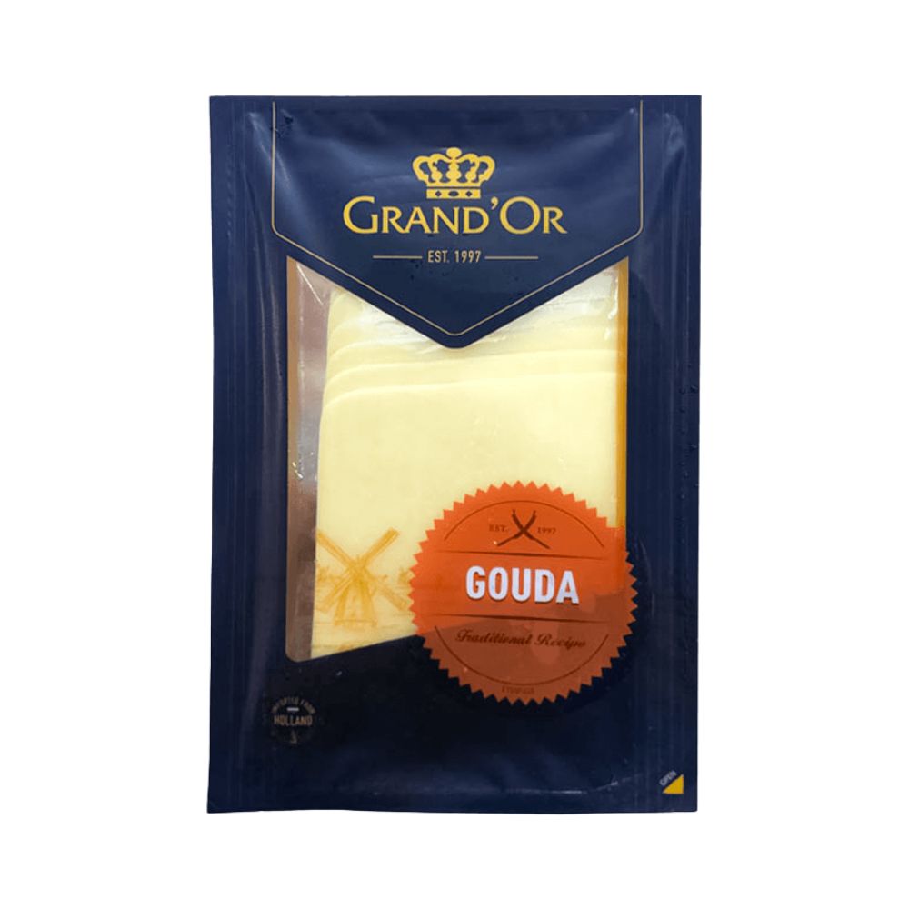 QUESO GOUDA REBANADO 160 GR GRAND'OR