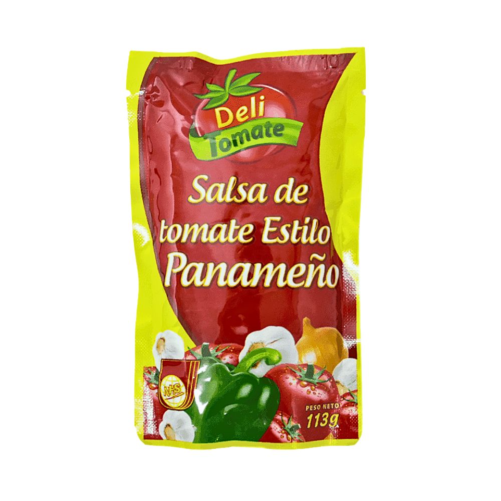 SALSA DE TOMATE ESTILO PANAMENO 113 GR DELI TOMATE