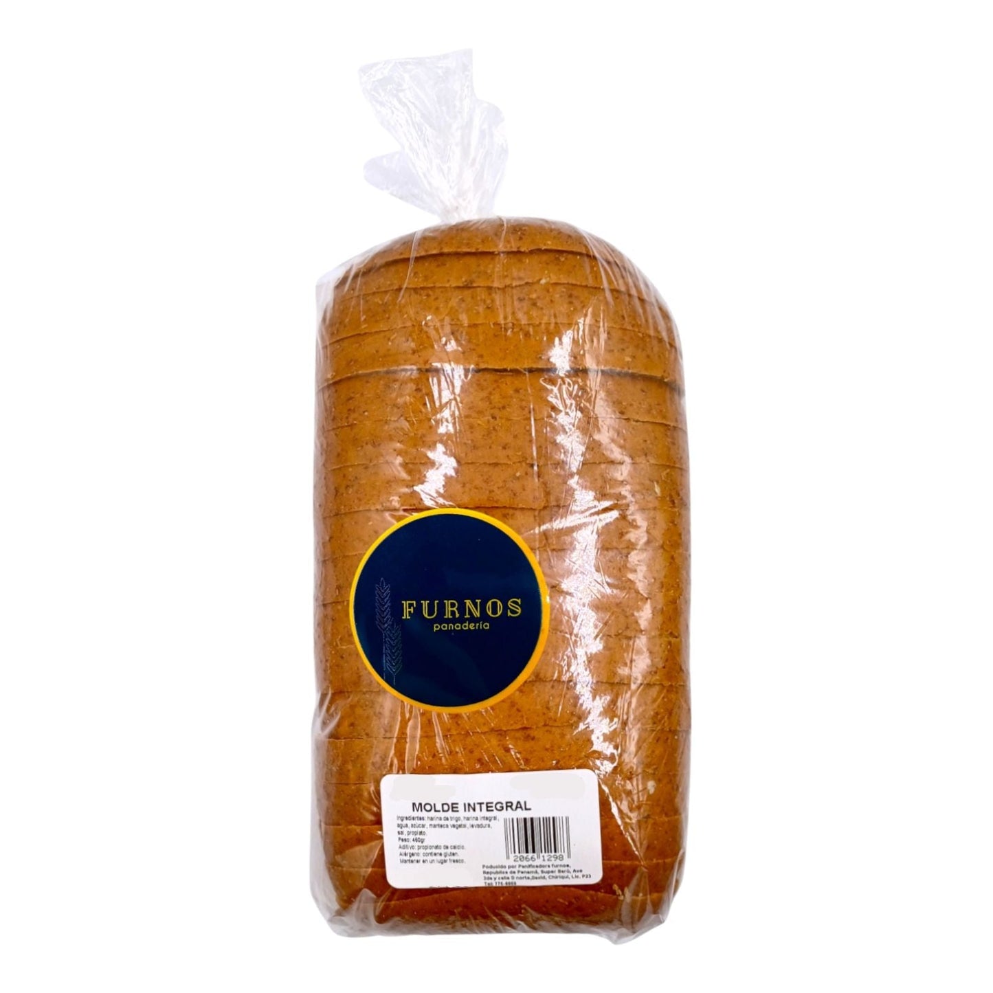 PAN PULLMAN INTEGRAL MOLDE EMPACADO Y REBANADO FURNOS