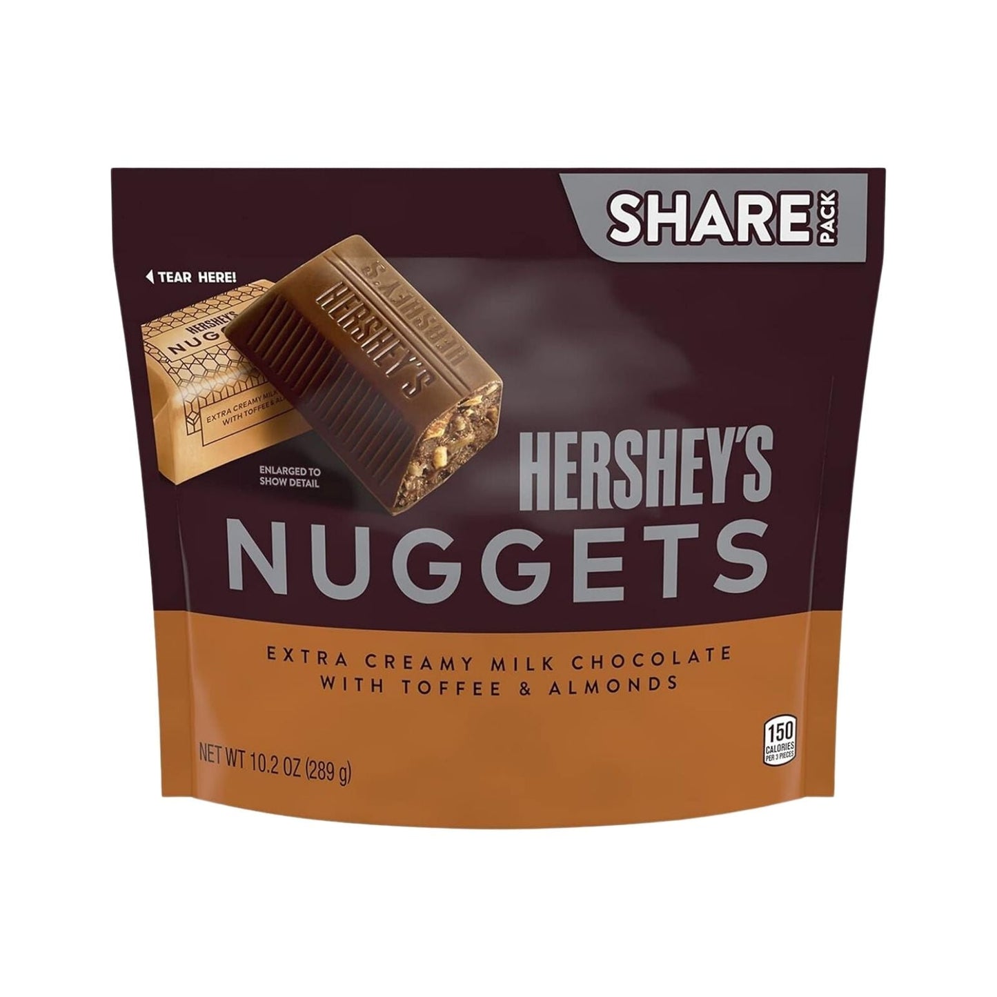HERSHEY'S NUGGETS EXTRA CREAMY MILK 289 GR HERSHEY'S