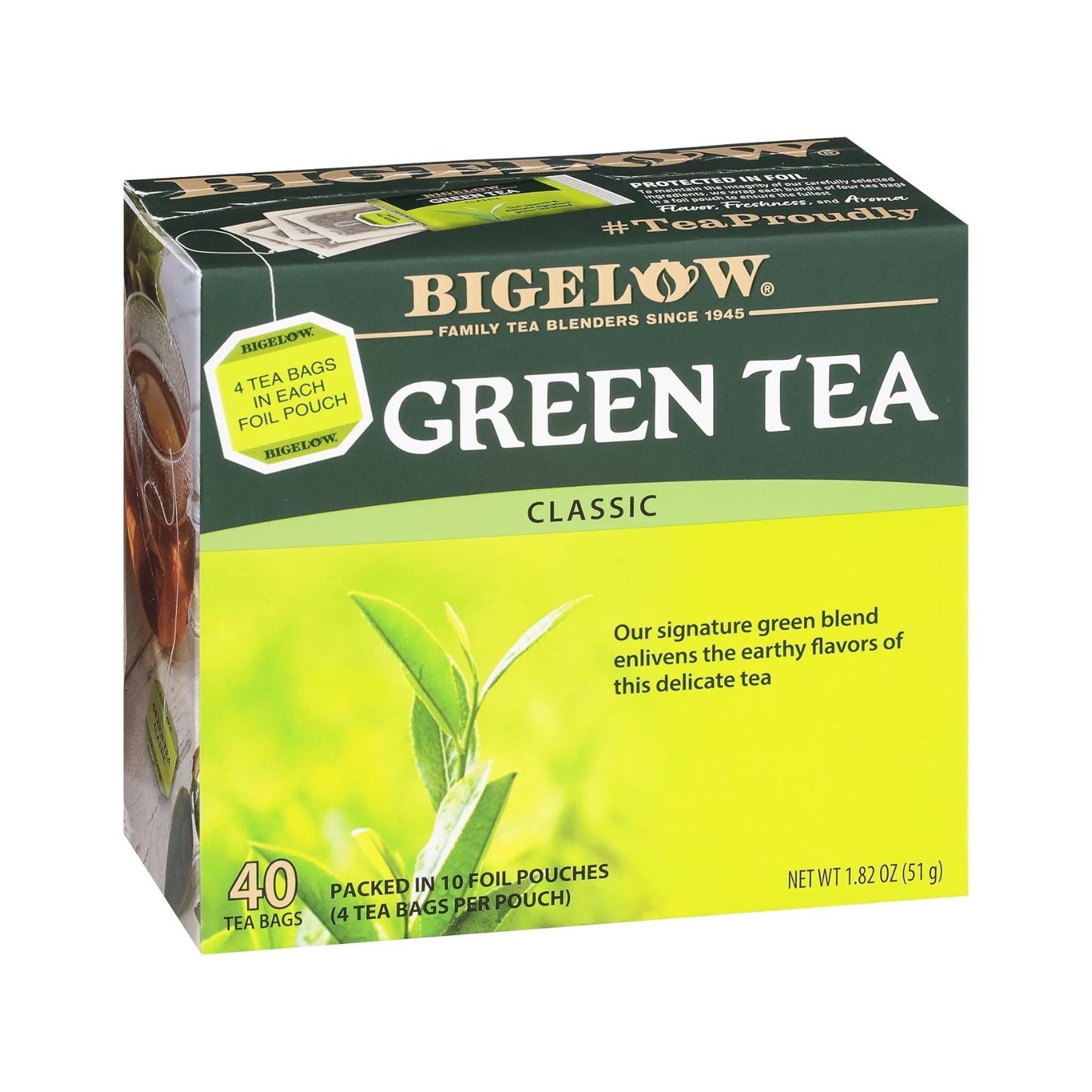 GREEN TEA CLASSIC 40 UN BIGELOW