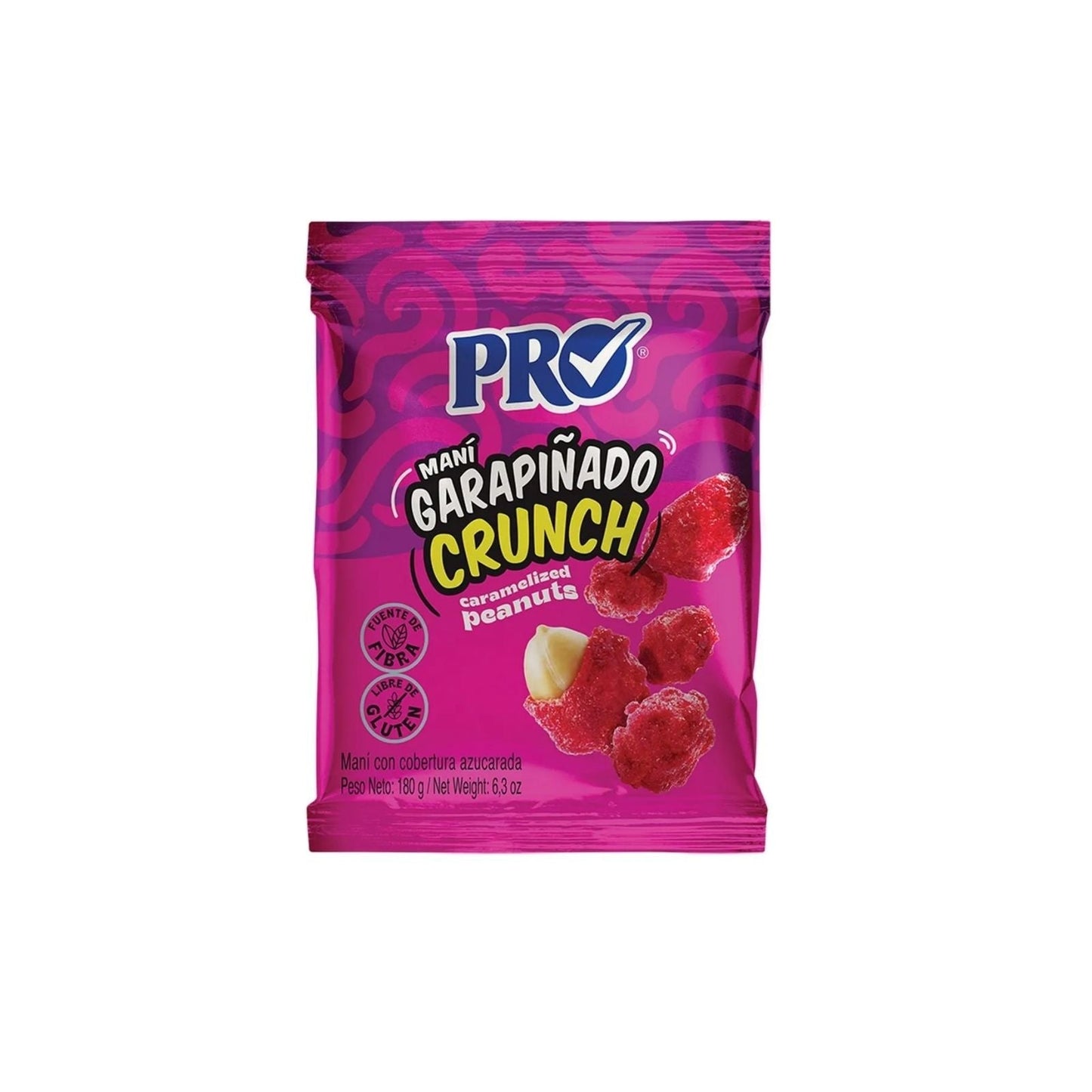 MANI GARAPIÑADO CRUNCH 180 GR PRO