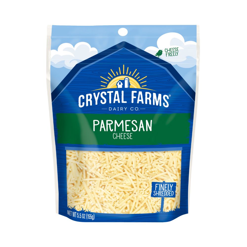 QUESO PARMESANO FINELY SHREDDED 5.5 OZ CRYSTAL FARMS