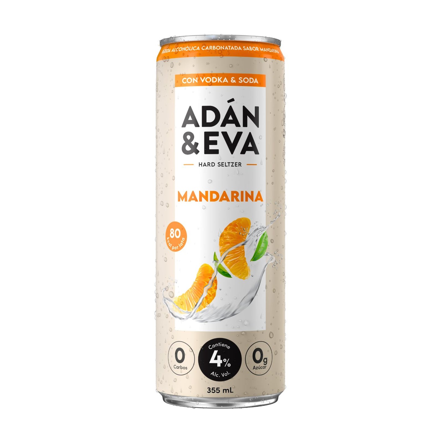 BEBIDA ALCOHOLICA MANDARINA LATA 335 ML ADAN & EVA