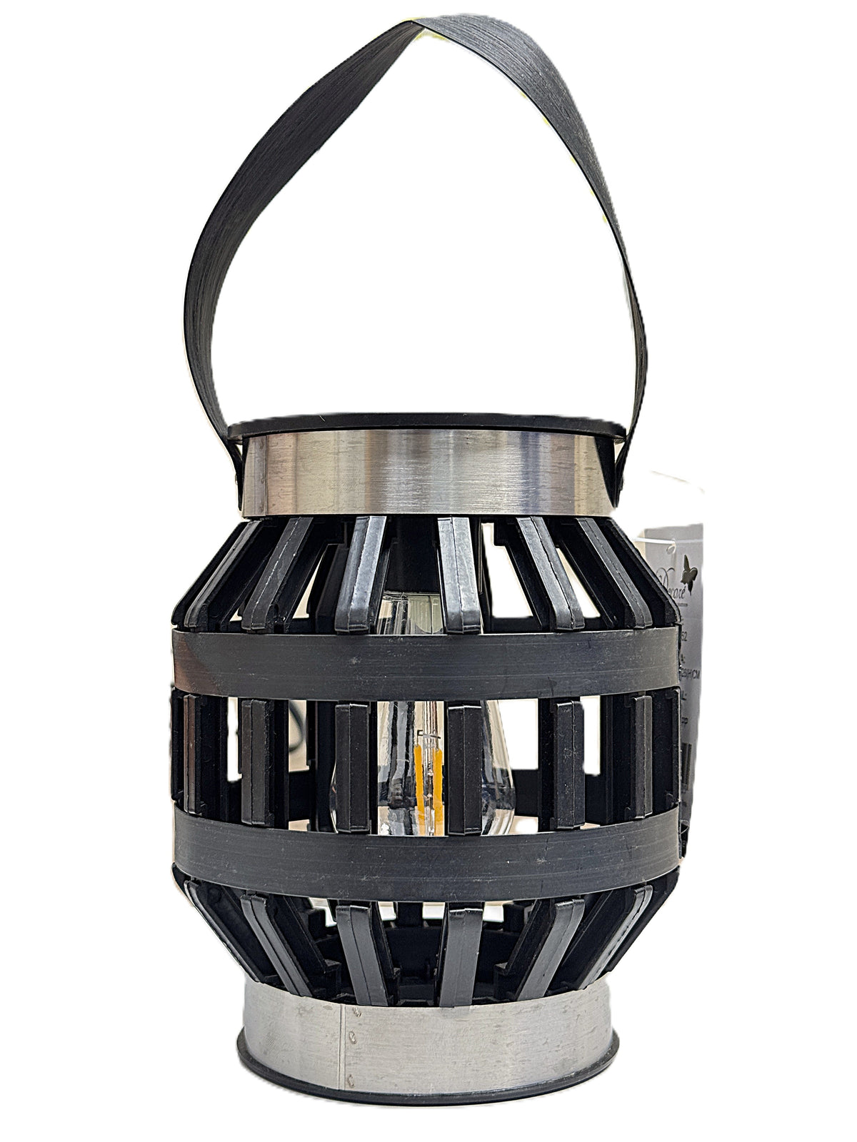 LAMPARA SOLAR 13.5X13.5X16.5/26 CM DECORE