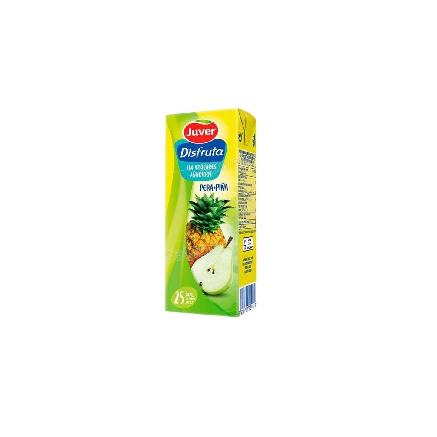 BEBIDA PERA + PIÑA SIN AZUCAR 200 ML JUVER
