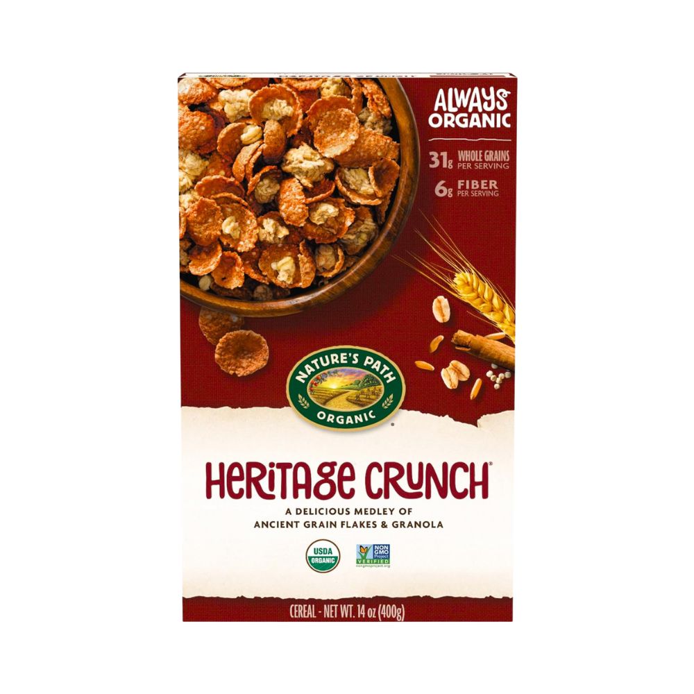 CEREAL HERITAGE CRUNCH GLUTEN FREE 13.25 OZ NATURE'S PATH