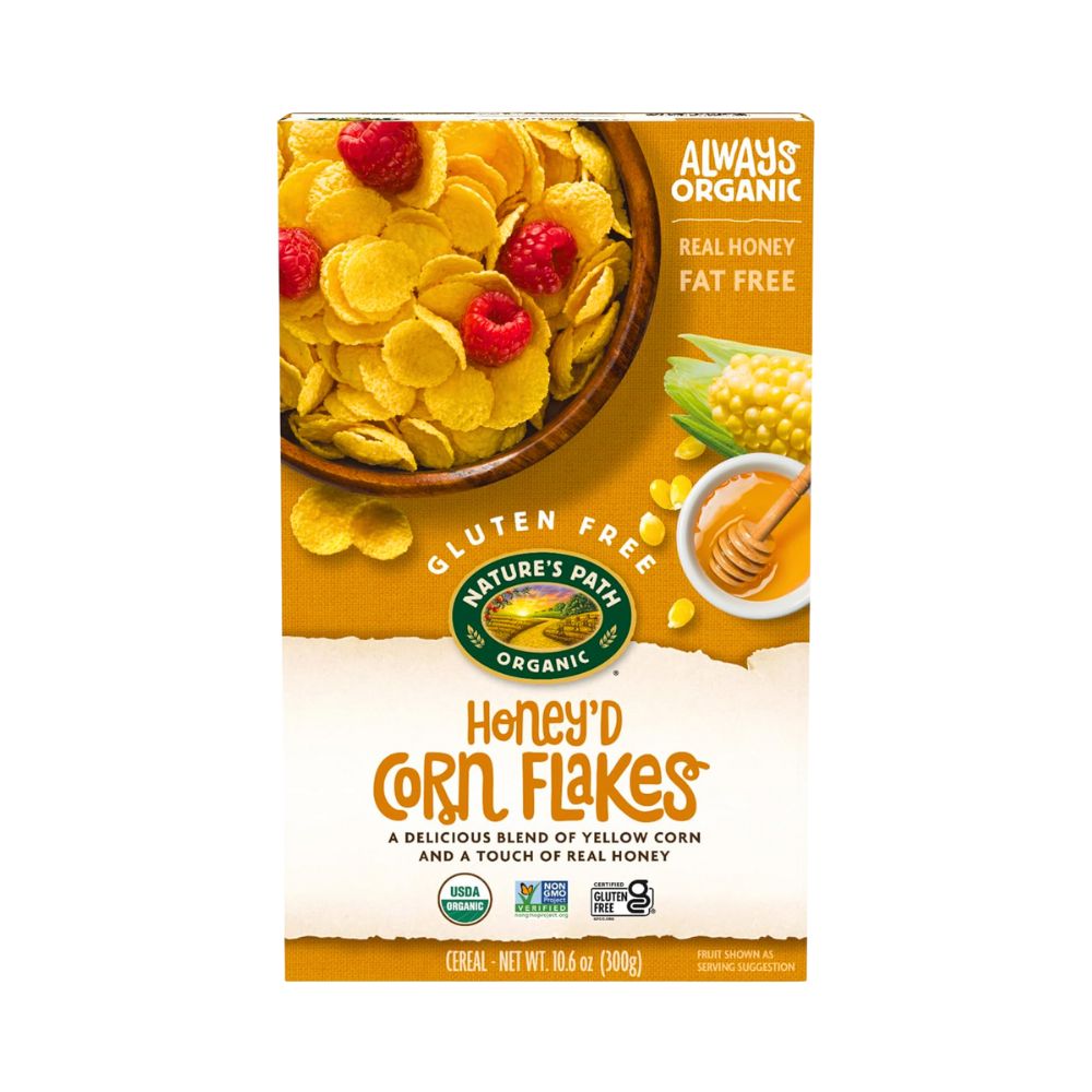 HONEY'D CORN FLAKES 10.6 OZ NATURE'S PATH