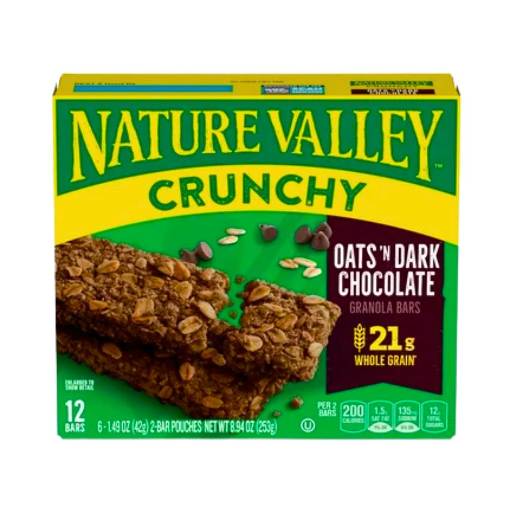 BARRA GRANOLA OATS&DARK CHOCOLATE 253GR NATURE VALLEY