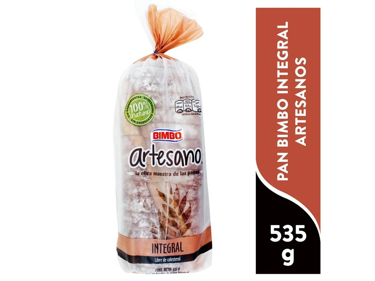 PAN ARTESANO INTEGRAL 535 GR - BIMBO