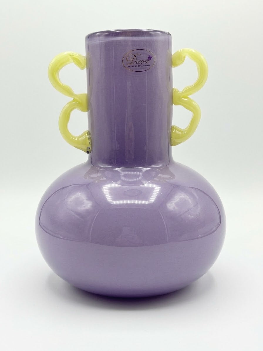 FLORERO VIDRIO 22 CM DECORE
