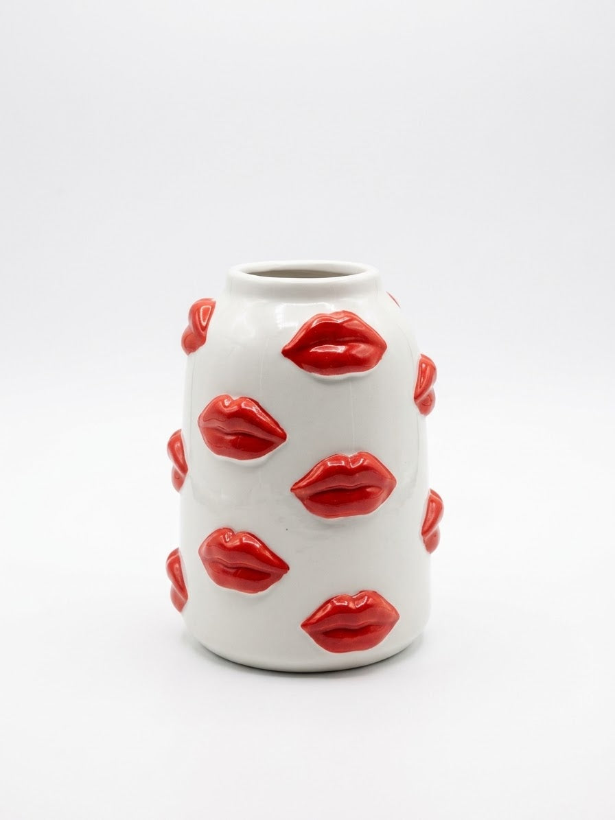 FLORERO DISENO LABIOS 15.2 CM DECORE