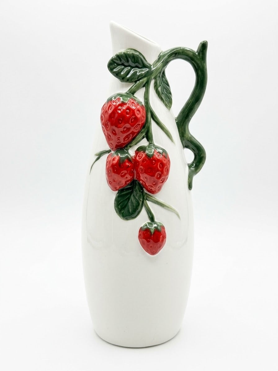JARRON DISENO FRESAS 10.3X27.7 CM DECORE