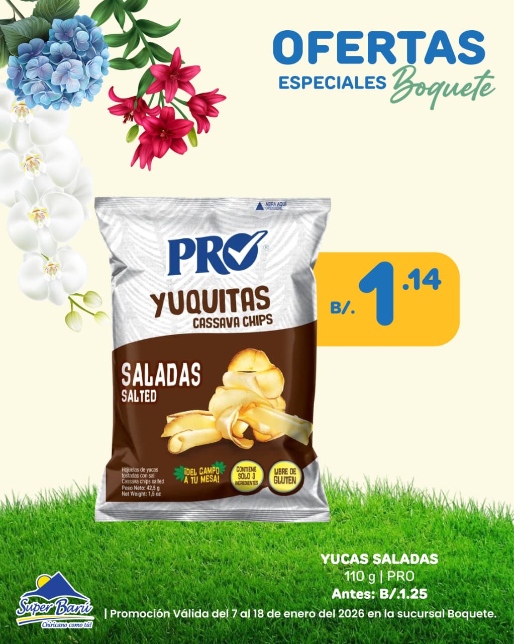 YUCAS SALADAS 110 GR PRO