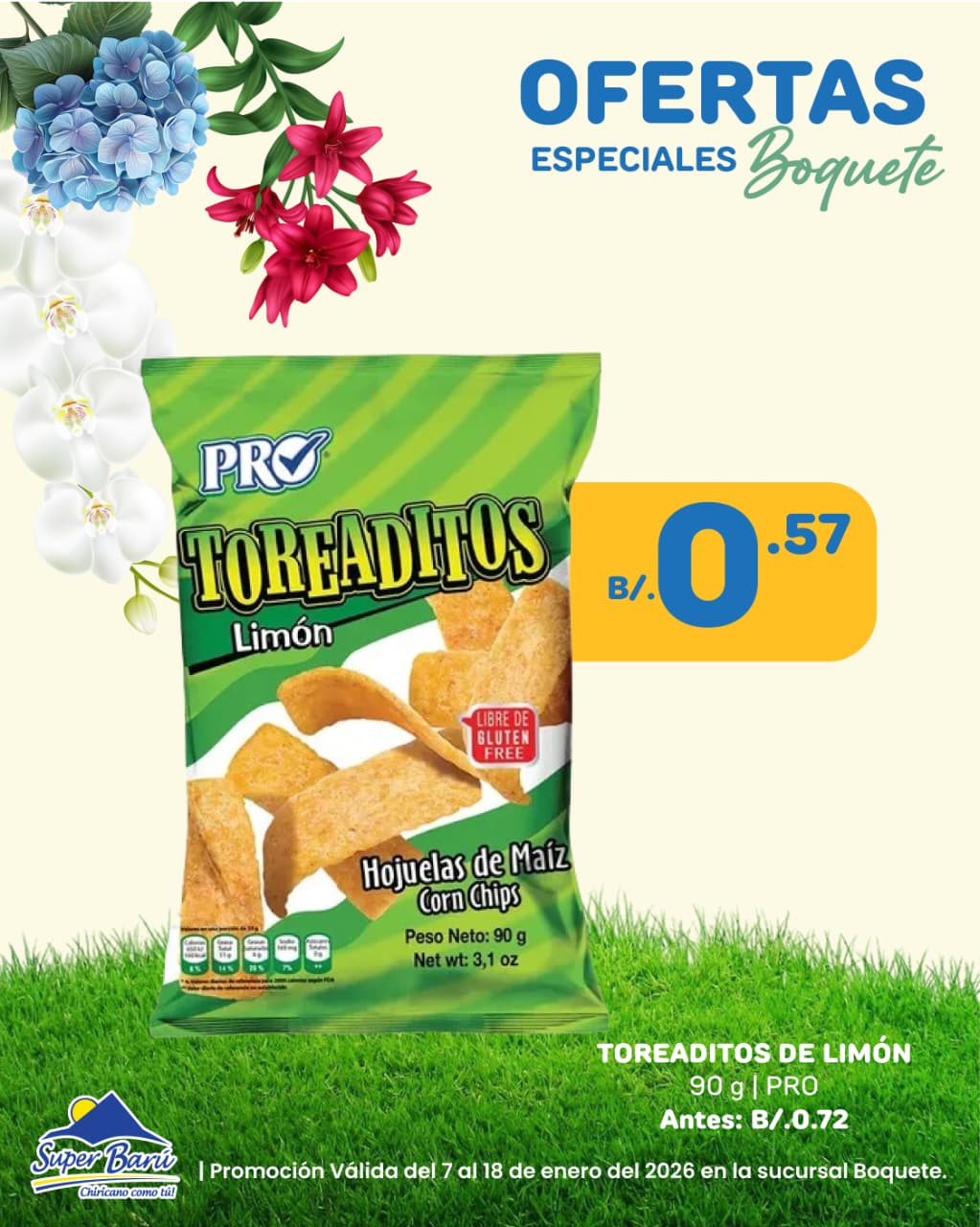 TOREADITOS LIMON 90 GR PRO