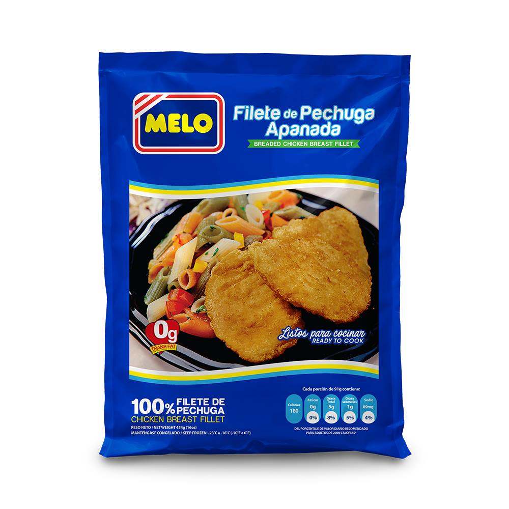 FILETE DE PECHUGA APANADA 454 GR MELO