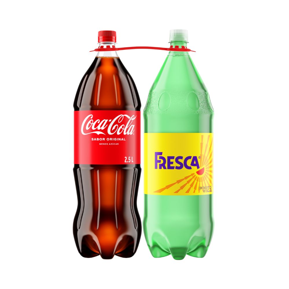 SODA COCA COLA+FRESCA 3/2-2.5L DUO PACK