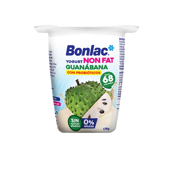 YOGURT NON FAT GUANABANA 175 GR BONLAC